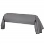 Linnea Taie de traversin 240x43 cm Satin de Coton Enzo Noir