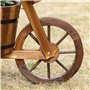 Outsunny Porte Plante Tricycle - étagère de Pots de Fleurs - jardinière dim. 52L x 31l x 45H cm - Bois de Sapin