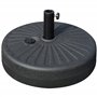 Outsunny Pied de Parasol Rond Socle de Parasol Base de lestage Sable et Eau pour parasols Ø 38/48 mm Acier HDPE dim. 51L x 51l x