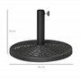 Outsunny Pied de Parasol Base de lestage Parasol Ø 45 x 33H Poids Net 9 kg Noir