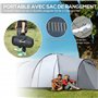 Outsunny Tente de Camping familiale 4-6 Personnes dôme 2 Chambres 1 séjour et 1 auvent Anti-UV Imperméable 2000 mm Sac de Transp
