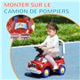 AIYAPLAY Porteur Trotteur Enfants véhicule à Pousser Camion de Pompier 18-36 Mois Coffre phares Musique Rouge
