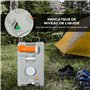 Outsunny Réservoir d'eau sur Roues pour Camping, bidon d'eau Portable, 22 L, avec Bec de vidange Rotatif, indicateur de Niveau, 