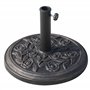 Outsunny Pied de Parasol Rond 9 kg Support Parasol résine Base de Parasol Motif Roses pour terrasse Piscine Patio Jardin Ø 45