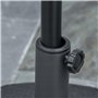 Outsunny Pied de Parasol Rond, Socle Parasol extérieur à remplir avec 30 kg d'eau / 40 kg de Sable, pour mât de Ø 38 et 48 mm, B
