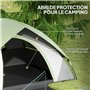 Outsunny Tente de Camping pour 2 Personnes 3-4 Saison 3000 mm imperméable et ventilée, Tente dôme légère à Installation Facile, 