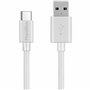 PHONILLICO Cable compatible avec enceinte Aiwa Exos-3 [PACK 2] USB TYPE USB-C Blanc 1 Mètre