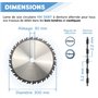 Lame de scie circulaire HM débit D. 300 x Al. 30 x ép. 3,2/2,2 mm x Z28 Alt + AR pour bois - Diamwood