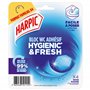 Harpic Hygienic & Fresh - Bloc WC adhésif sans cage - 24 semaines de fraîcheur- Brise marine x12