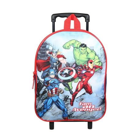 Bagtrotter Sac à Dos à roulettes 31 cm Marvel Avengers Rouge et Bleu