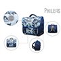 Bagtrotter Cartable 38 cm Phileas Dinosaures Bleu - Le Plus Confortable des Cartables - Ergonomie/Confort/Sécurité - Système Sma
