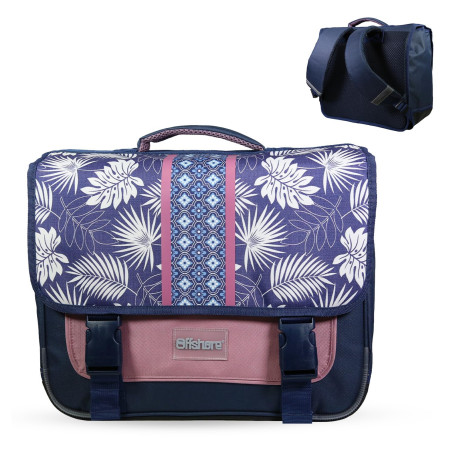 Bagtrotter - Cartable 38 cm - Offshore - Bleu - Primaire - Bretelles et dos rembourrés - Bandes Réfléchissantes - Grand Rangemen