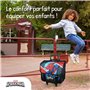 Bagtrotter - Cartable 38 cm à roulettes - Spider Man Bleu - Primaire - Bretelles et dos rembourrés - Bandes Réfléchissantes - Gr