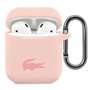 Lacoste LCA2SI Coque en Silicone pour Airpods Rose