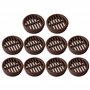 cyclingcolors 10x Grille de ventilation aération ronde plastique diamètre encastrement 35mm hauteur 8mm cache protection plafond