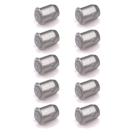 cyclingcolors 10x Amortisseur de butée Blum 993.706 à enfoncer trou 8mm gris clair insert caoutchouc Porte Meuble Placard Etagèr