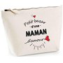 Trousse Maman Bazar d'amour | Pochette Toilette Maquillage Idée Sac Cadeau