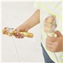 Janod - Corde à Sauter Réglable pour Enfants - Poignées Tetes de Licornes en Bois - 2m de Corde - Idéal pour Jouer en Extérieur
