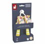 Janod - Corde à Sauter Réglable pour Enfants - Poignées Tetes de Licornes en Bois - 2m de Corde - Idéal pour Jouer en Extérieur