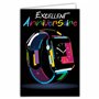 69-8042 Carte Excellent Anniversaire Montre connectée Sport Couleurs Fluo Mixte Illustration avec Enveloppe Format 12x17