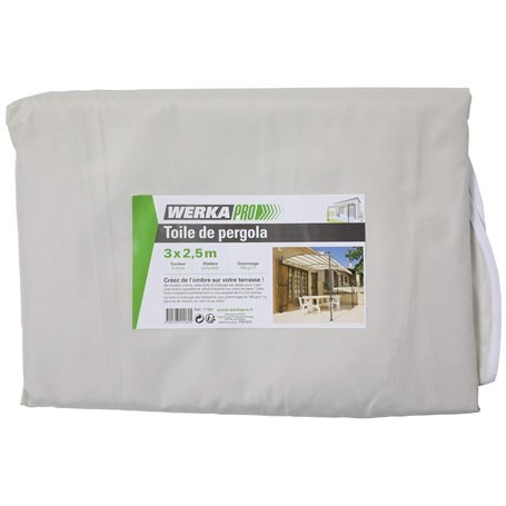 WERKA PRO Toile de pergola crème 3 x 2