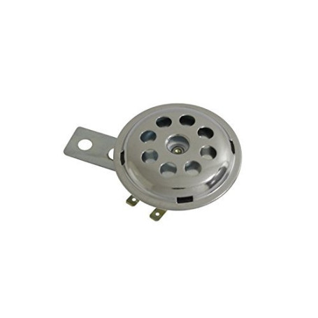 cyclingcolors Klaxon chromé avertisseur sonore 66mm 12V 105 dB moto scooter mobylette voiture vintage