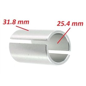 Bague Ajustement Cintre 25.4MM A 31.8MM Adaptateur DE Potence Velo ENTRETOISE REDUCTEUR Plongeur 1" VTT Fixie SINGLESPEED CALE A