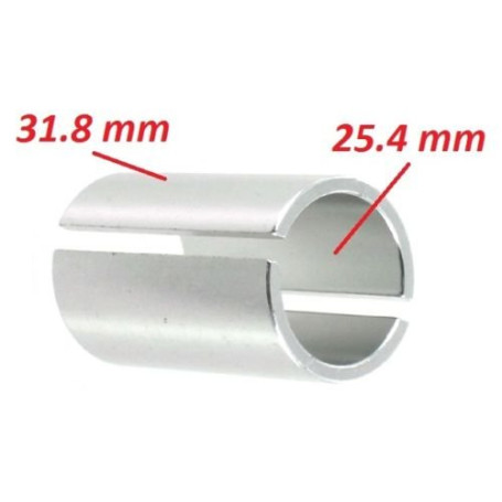Bague Ajustement Cintre 25.4MM A 31.8MM Adaptateur DE Potence Velo ENTRETOISE REDUCTEUR Plongeur 1" VTT Fixie SINGLESPEED CALE A