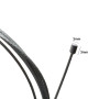 Easyboost Câble de Gaz Accélérateur Ø1.2mm Longueur 2 mètres Universel Réparation avec Gaine Embouts Serre-Câble Carburateur Poi