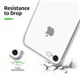 NEW'C Coque pour iPhone 8, iPhone 7 (4,7") Ultra Transparente Silicone en Gel TPU Souple et 2 × Verre trempé pour iPhone 7/8 Fil