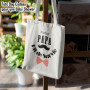 Zinello Design - Kit de Survie Futur Papa - Tote Bag Spécial Annonce Grossesse, Sac Cadeau Naissance, Idée Cadeau Futur Papa, Po