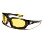 Lunettes Moto Motard de Soleil Biker Croix Conduite Nuit Malte Homme Femme Verres Jaune ref:8CP935ND