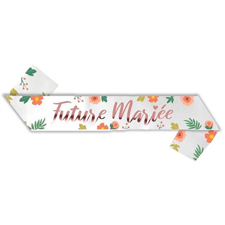THE REPLICANT Écharpe Future Mariée avec Fleurs Imprimées/Dimensions 100 x 13 cm