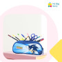 mybagstory - Trousse – Sonic – Trousse Double Compartiments - Enfant - Ecole - Maternelle - Garderie - Trousse Garcon – Taille 2