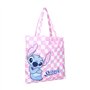 mybagstory - Sac Shopping Stitch Rose - Femme - Adolescente - Plage - Courses - Lycée - Collège - Taille 40 cm - Bretelles - Idé