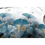 Le linge de Jules Housse de Couette 240x260 + 2 taies - Pur Coton 57 Fils - Ginko Bleu