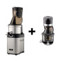 Kuvings - Extracteur de jus professionnel CS600 + tête supplémentaire en inox - 40L de jus par heure - Utilisation non-stop sans