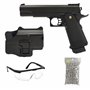 Saigo Defense Pack Airsoft Pistolet Modèle High Capa+ à Ressort/Matière: Métal/Puissance 0.5 Joule/Livré avec Accessoires