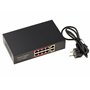 KALEA-INFORMATIQUE Switch Gigabit Ethernet pour Alimentation distante PoE PoE+ 30W avec 8 Ports RJ45 Descendants et 2 Ports Mont