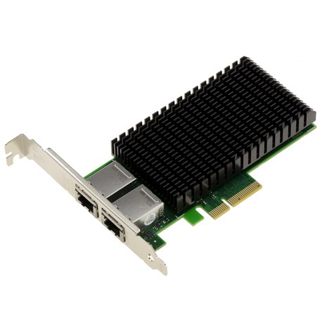KALEA-INFORMATIQUE Carte contrôleur réseau PCIe x4 avec 2 Ports 10 Gigabit Ethernet RJ45 avec chipset Intel X550 10G