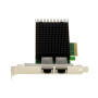 KALEA-INFORMATIQUE Carte contrôleur réseau PCIe x4 avec 2 Ports 10 Gigabit Ethernet RJ45 avec chipset Intel X550 10G