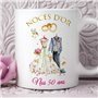 Tasse-Mug Cadeau Anniversaire 50 ans de Mariage Noce d'Or Original Amour Couple Romantique