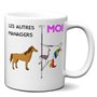 Tasse-Mug Collègue-Le Meilleur Manager Licorne - Idée Cadeau Patron Travail Nouveau Job