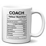 L'Esprit Des Anges Tasse-Mug Coach Valeur Nutritive - Idée Cadeau Humour Original Anniversaire