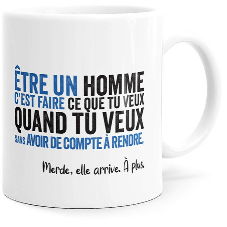 Luigi Collection Mug Humour Etre un Homme Tasse Message drôle. Idée Cadeau Original pour Amis Couple Amoureux Collègue Frère Sœu