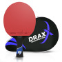 DRAXX Sports Raquette de Tennis de Table | 7 Étoiles | Raquette Carbone Professionnelle pour Un Contrôle