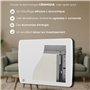 BESTHERM - Radiateur électrique fixe à inertie sèche céramique 1500W Bestherm ARIA horizontal blanc