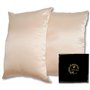 Ade'Soie - Taie Oreiller en Soie 50x70 Lot de 2 I 100% Soie de Mûrier Bio 22 Momme 6A certifiée Oeko-Tex I Bienfaits Cheveux et