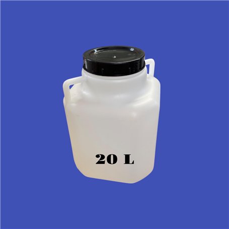 Bidon Plastique 20 litres avec Large Ouverture (Ø18