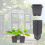 Verdonia 200 Godets Plastique 8cm pour Semis, Repiquage, Bouturage Réutilisables et Résistants - Pots Pratiques avec Trous de Dr